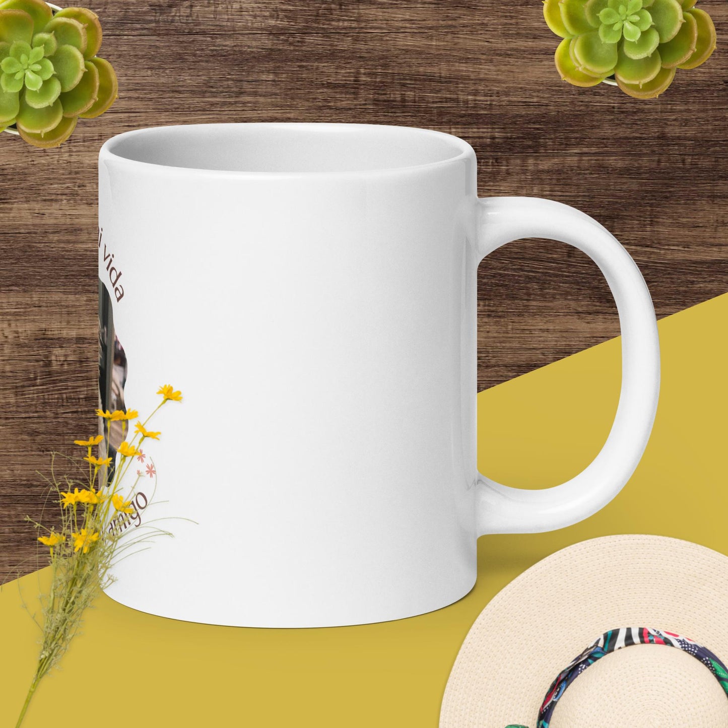 White glossy mug / Amigo