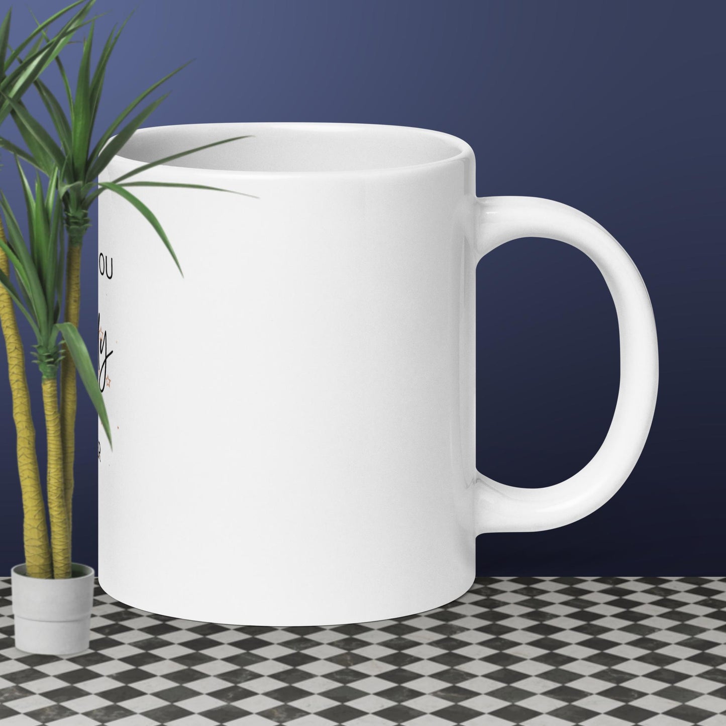 White glossy mug/ Daddy