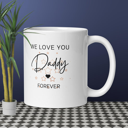 White glossy mug/ Daddy